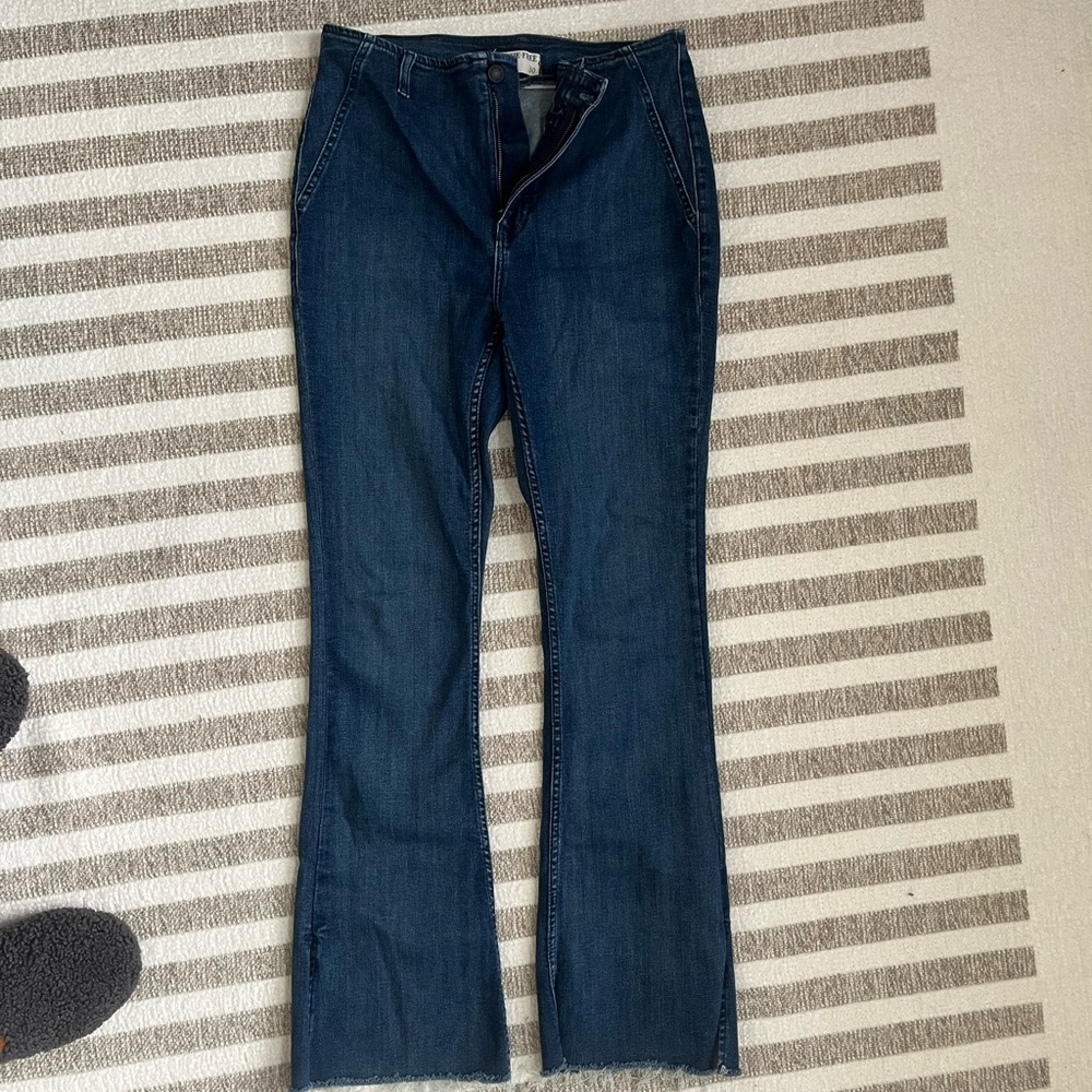 We The Free Dark Blue Flare Jeans